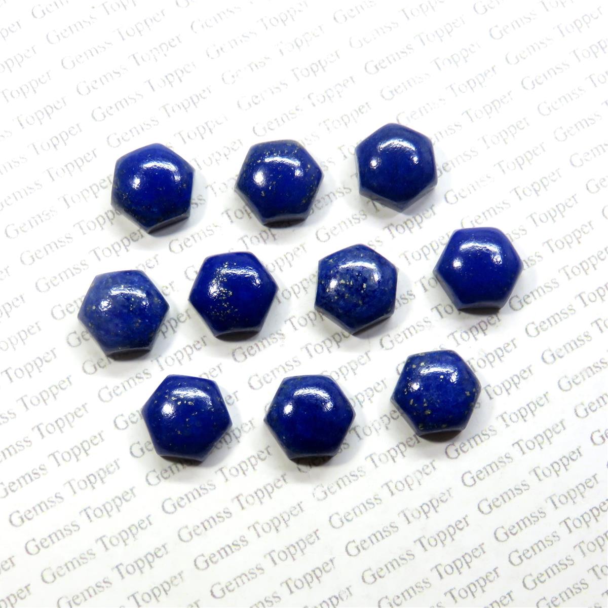 Lapis Lazuli 10x10 mm Hexagon Cabochon